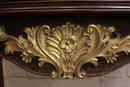 Louis XV style Game table in palisander and bronze, France 19th century