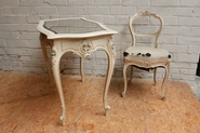 Louis XV Paint table and chair