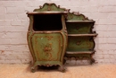 Louis XV style Cabinet in paint wood 19th century