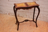 Louis XV style sewing table in walnut