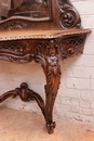 Louis XV style Wall console and mirror in Beechwood, France 19th century