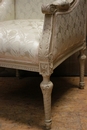 Louis XVI style Bergeres in Paint wood, France 19th century