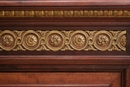 Louis XVI style Bookcase in mahogany & bronze, France 19th century