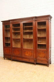 Louis XVI Bookcase in solid mahogany
