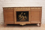 Louis XVI Cabinet with bronze and marble top