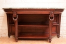 Louis XVI style Console in mahogany  and marble, France 19th century