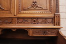 Louis XVI style Desk in Walnut, France 1900