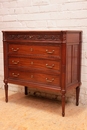 Louis XVI style Chest of drawers in mahogany, France 1900