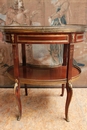 style Table in mahogany & bronze, France 19th century