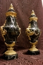 style Urns in marble and bronze, France 19th century