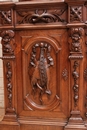 Hunt style CASTLE CABINET in Oak, France 19th century