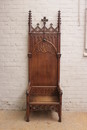 Monumental gothic arm chair in oak 260 cm tall!!!
