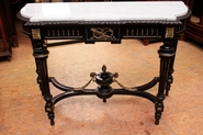 Napoleon III Console with bronze and marble top