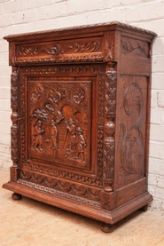 Narrow breton style cabinet