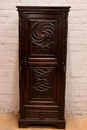 Gothic style Cabinet in chestnut, France 19th century