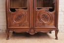 Normandy style Bookcase in Walnut, France 1900