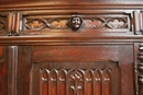 Gothic style Armoire in Oak, France 19th century