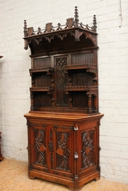 oak gothic cabinet