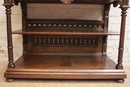 Gothic style Server in Oak, France 19th century