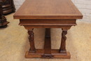 Gothic style Table in Oak, France 1920