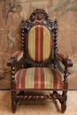 Hunt style Arm chair in Oak, France 19th century