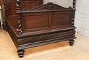 Hunt style Canopy bed in Oak, France 19th century