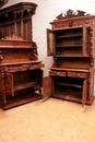 Hunt style Cabinet and server in Oak, France 19th century