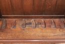 Hunt style Gun cabinet in Oak, France 19th century