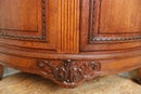 Louis XVI corner Cabinet in Oak, France 19th century