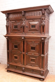 Oak renaissance style cabinet