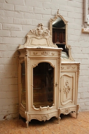 Paint louis XV bombe display cabinet