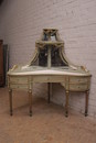 Louis XVI style Corner cabinet in paint wood, France 19th century