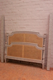 Paint Louis XVI style bed with caining