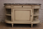 Paint quality Louis XVI cabinet with 4 cm thick marble