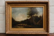 Painting oil on panel signed DUBOIS? dated 1848
