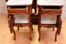 Louis XV style Nightstands in mahogany, France 19th century