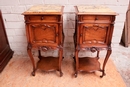 Louis XV style Nightstands in Walnut, France 19th century
