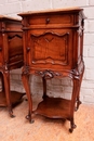 Louis XV style Nightstands in Walnut, France 19th century