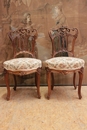 Louis XV style Chairs in Walnut, France 19th century