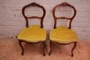 Louis XV Chairs in Walnut, France 19th century