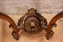 Louis XV style Wall consoles in Walnut, France 19th century