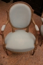 Louis XVI style Chairs in gilt wood, France 19th century