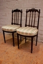 Louis XVI style Chairs in pallisander, France 1900