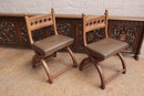 Gothic style Chairs in Oak 1920