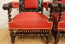 Hunt style Hunt arm chairs in Oak, France 19th century