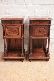 Pair rosewood end tables