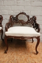 Louis XV style Benches in Walnut, France 19th century