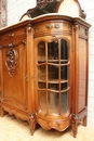 Louis XV style Cabinet in Walnut, Belgium 1900