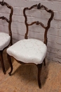 Louis XV style Side chairs in Walnut, France 19th century