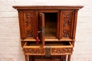Gothic/renaissance style Cabinet in Walnut, France 19th century